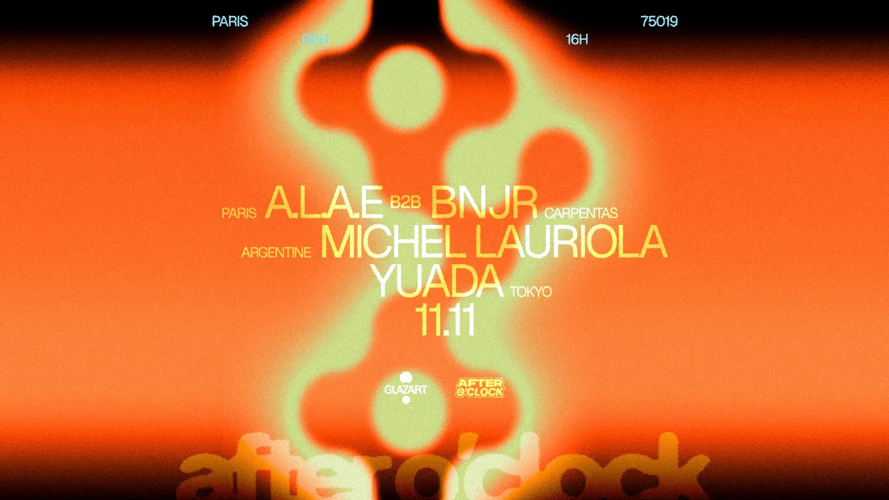 AFTER O'CLOCK: YUADA, Michel Lauriola, A.L.A.E B2B BNJR