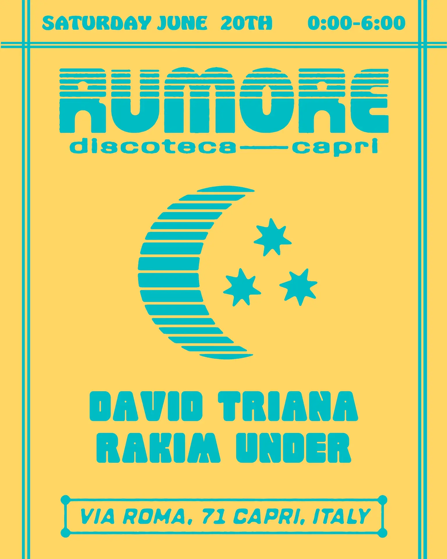 Rumore Season 26 Party N°15 W / David Triana at Rakim Under