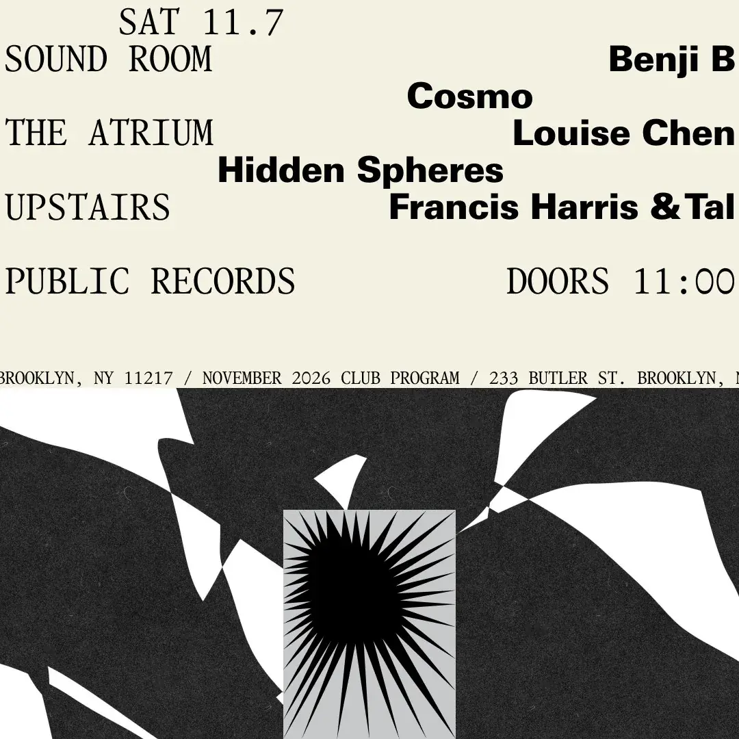 Benji B, Cosmo / Louise Chen, Hidden Spheres / Francis Harris & Tal