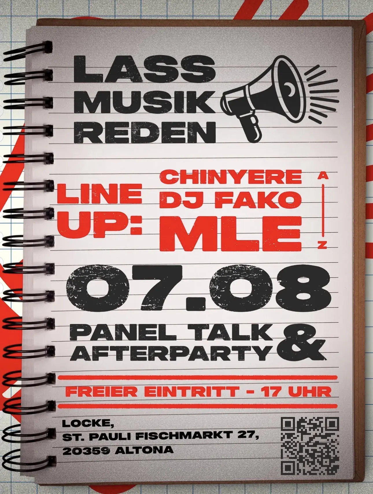 LASS MUSIK REDEN! with dj fako, Chinyere & MLE