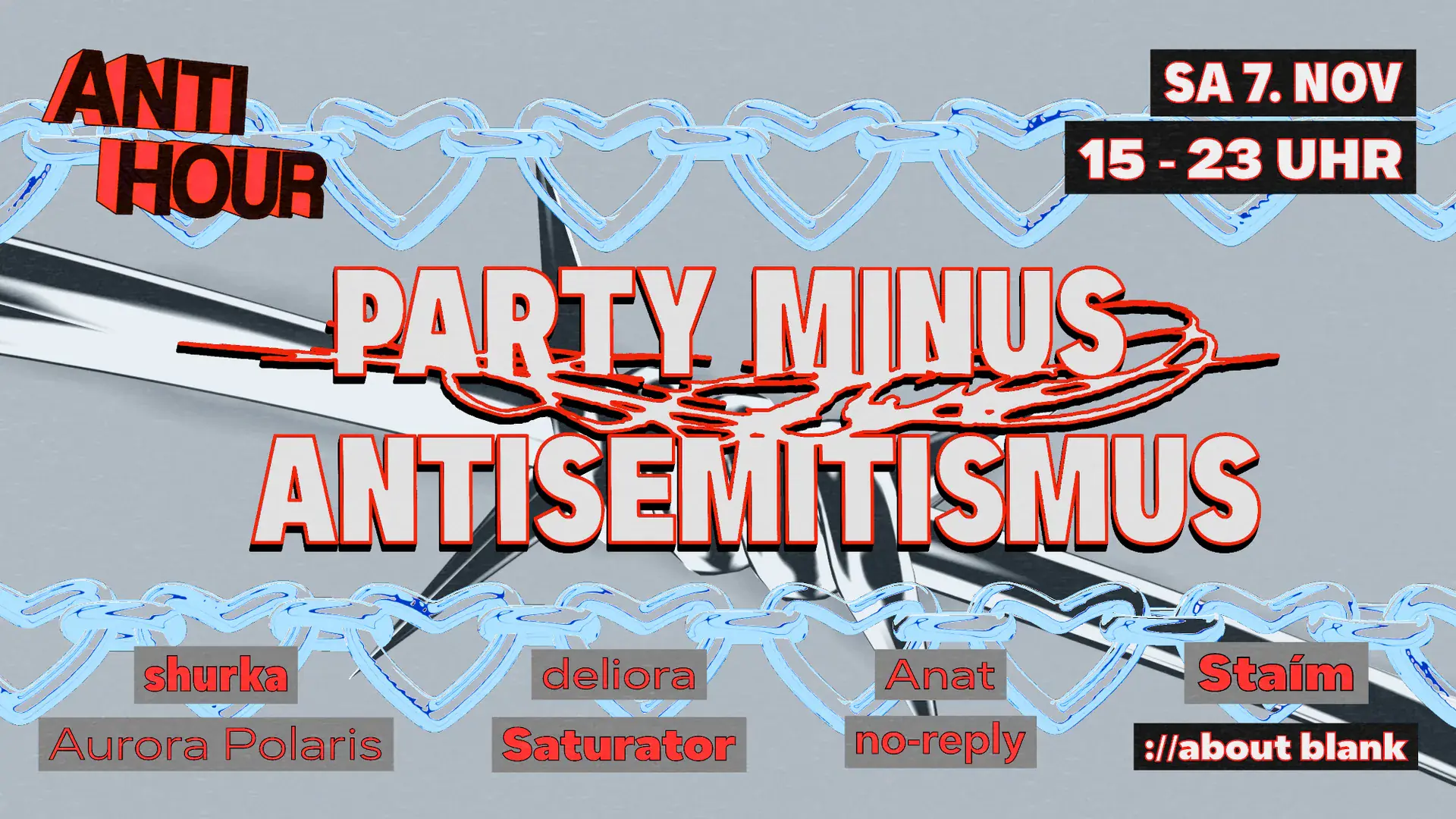 ANTIHOUR - Party minus Antisemitismus