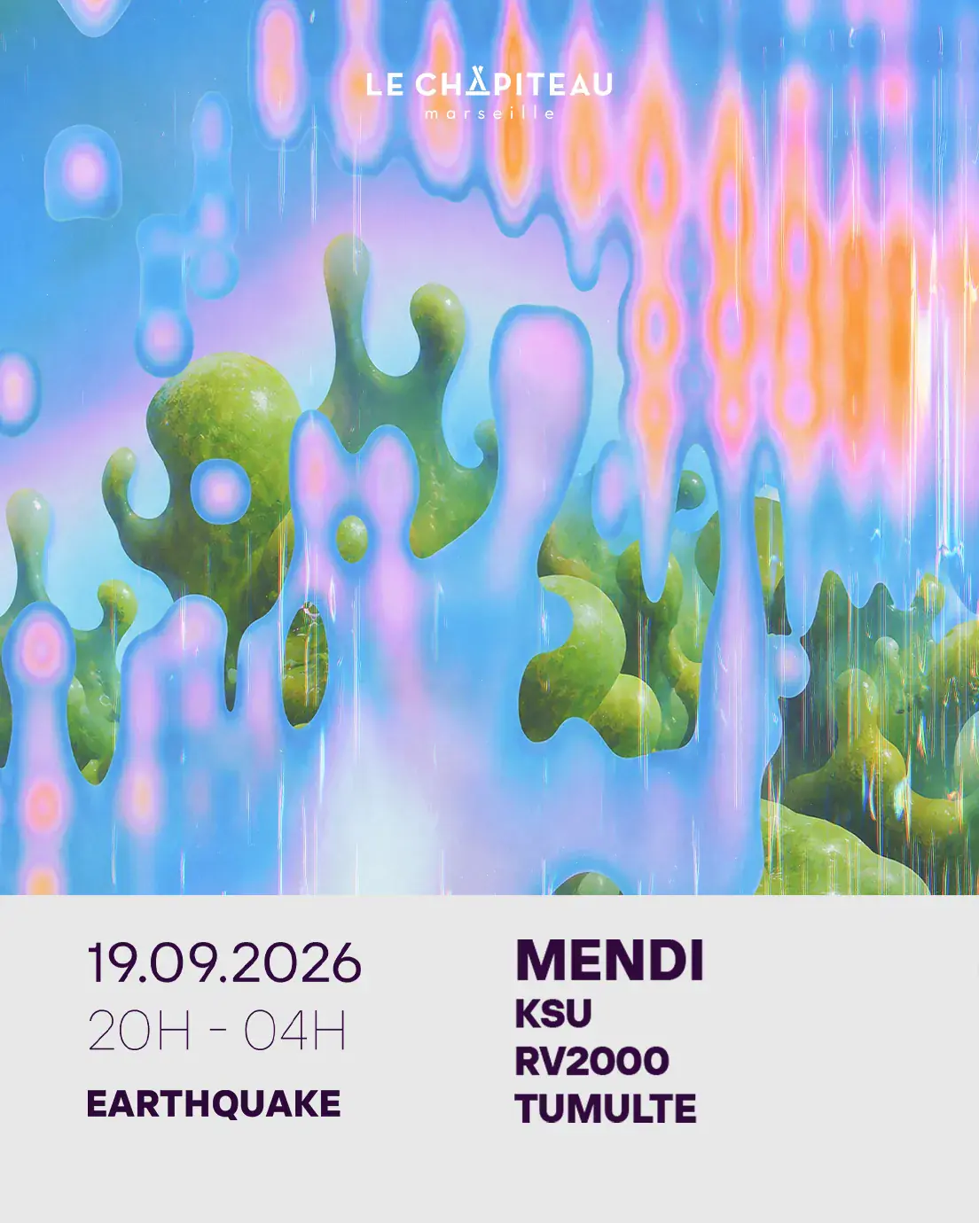 EARTHQUAKE W / MENDI, KSU, RV2000 & TUMULTE