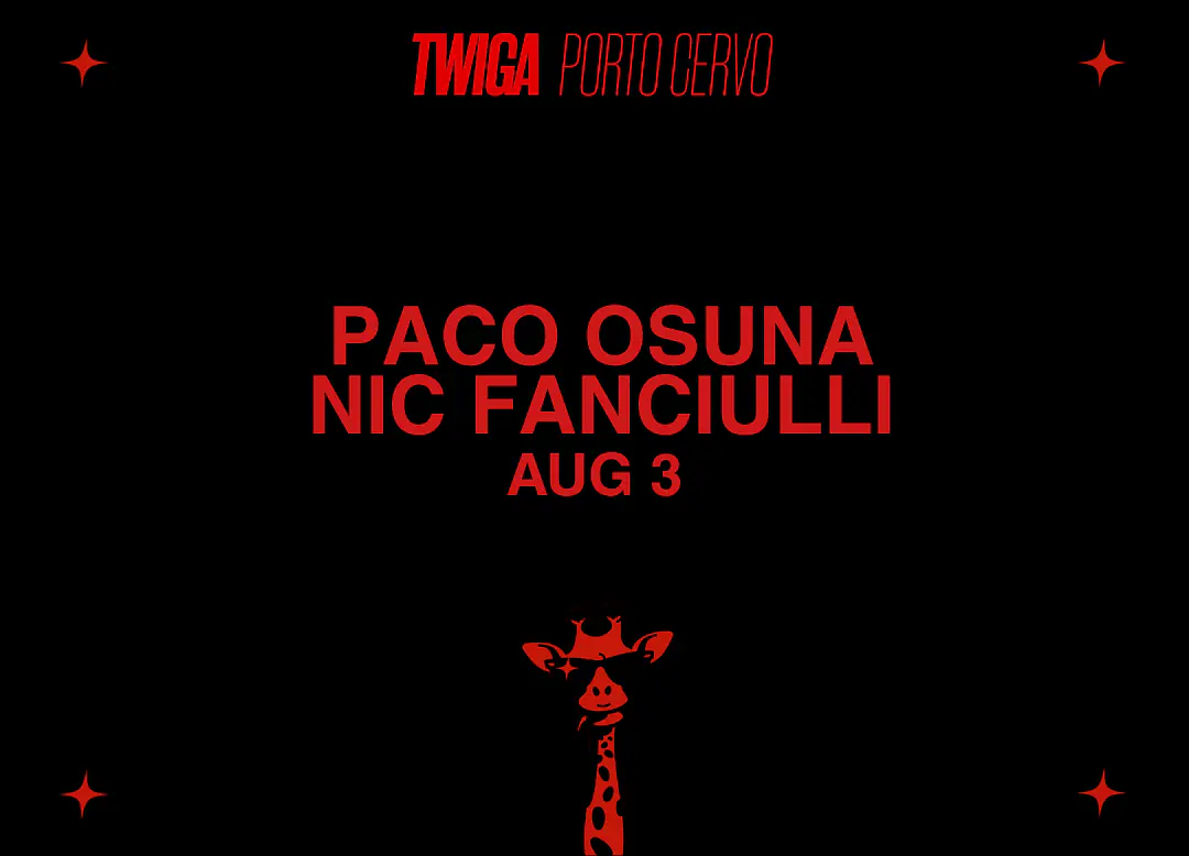 PACO OSUNA + NIC FANCIULLI at TWIGA Porto Cervo