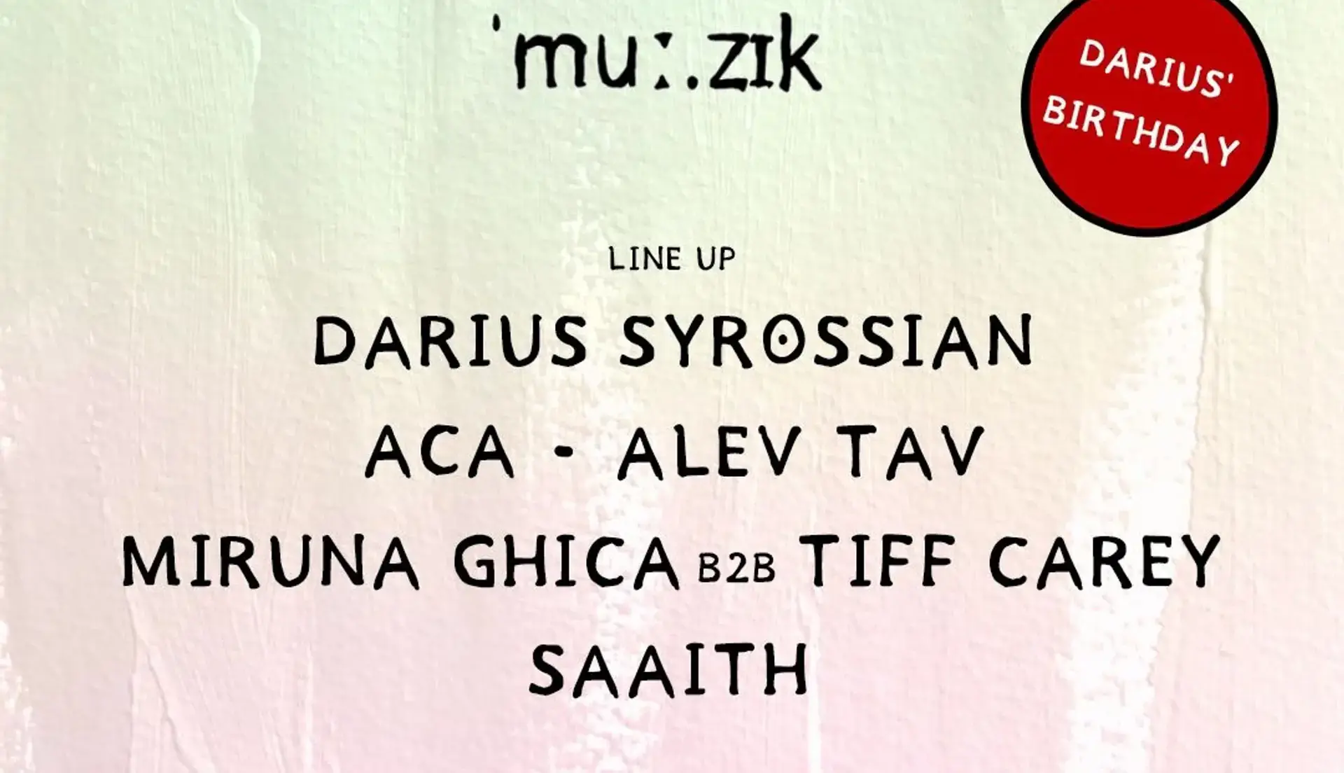 [MOXY] w/ Darius Syrossian, ACA , Alev Tav and more