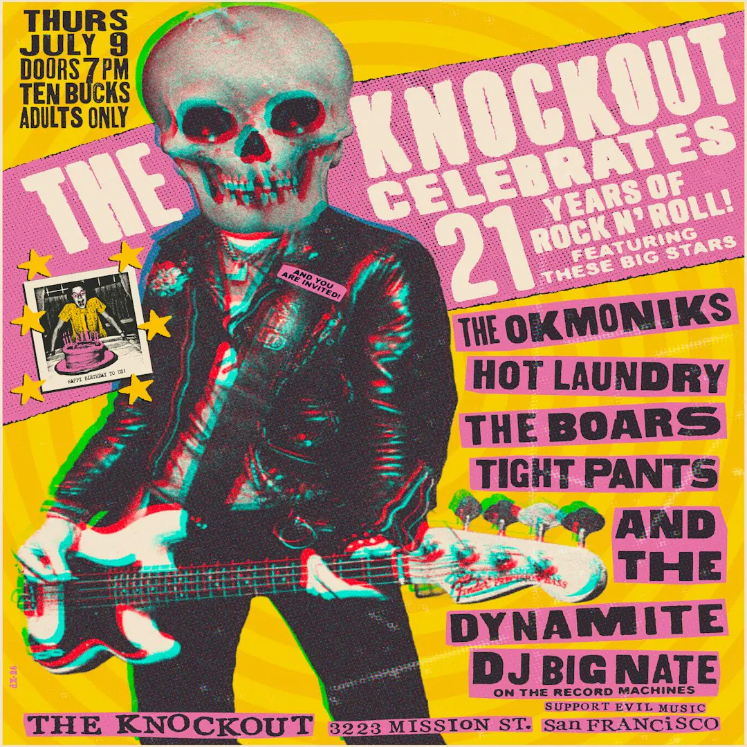 IT’S THE KNOCKOUT’S TWENTY FIRST ANNIVERSARY CELEBRATION!