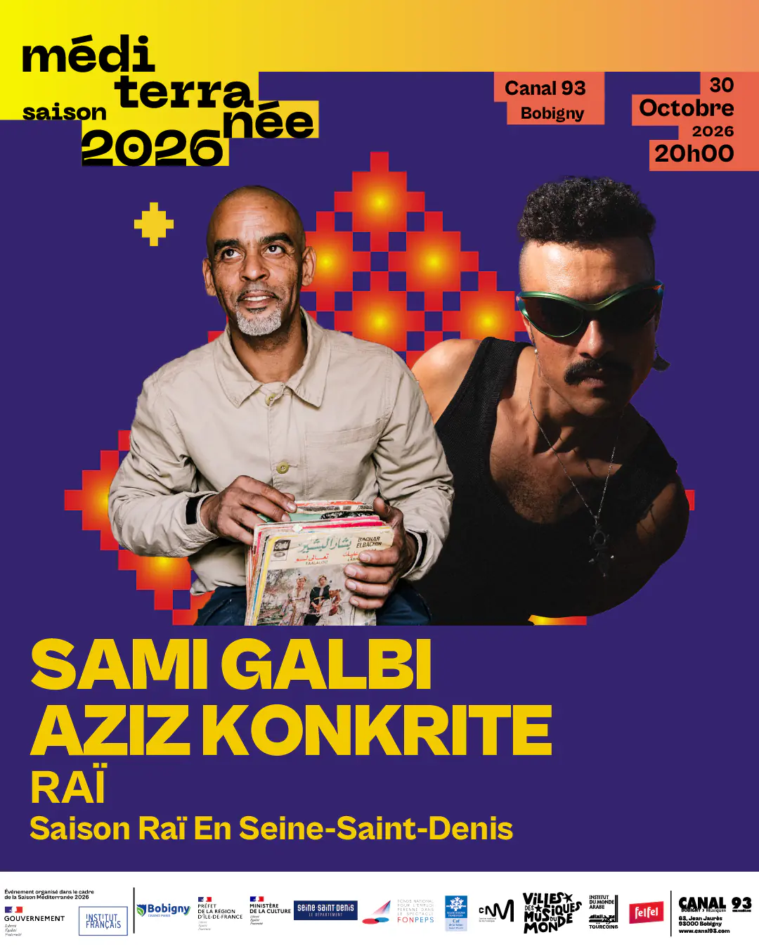 Concierto Sami Galbi + Aziz Konkrite