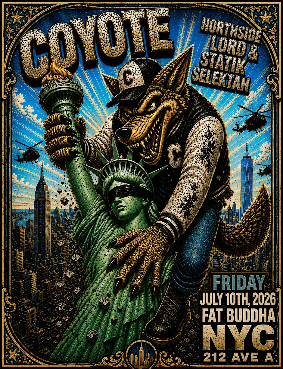 Coyote live in NYC with Statik Selektah, Northside Lord & friends