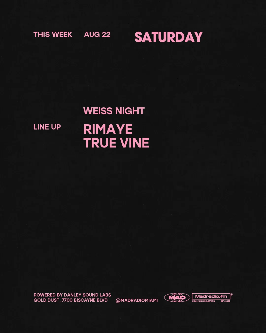 WEISS NIGHT: Rimaye / True Vine