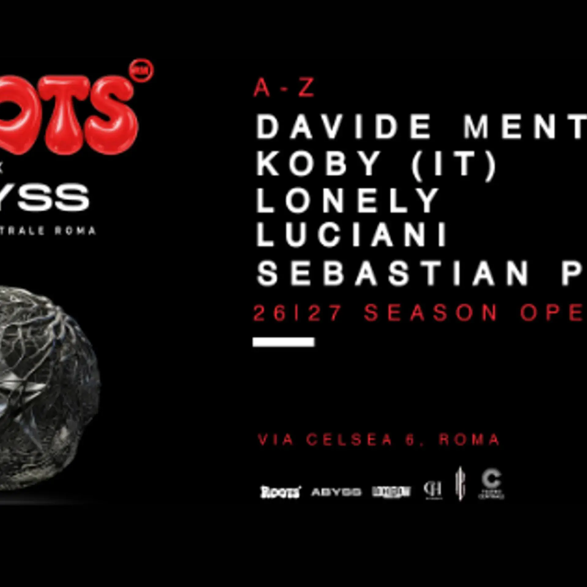 ROOTS en Teatro Centrale - Domingo 4 Oct