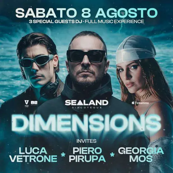 DIMENSIONS - Special Guests: Piero Pirupa / Georgia Mos / Luca Vetrone