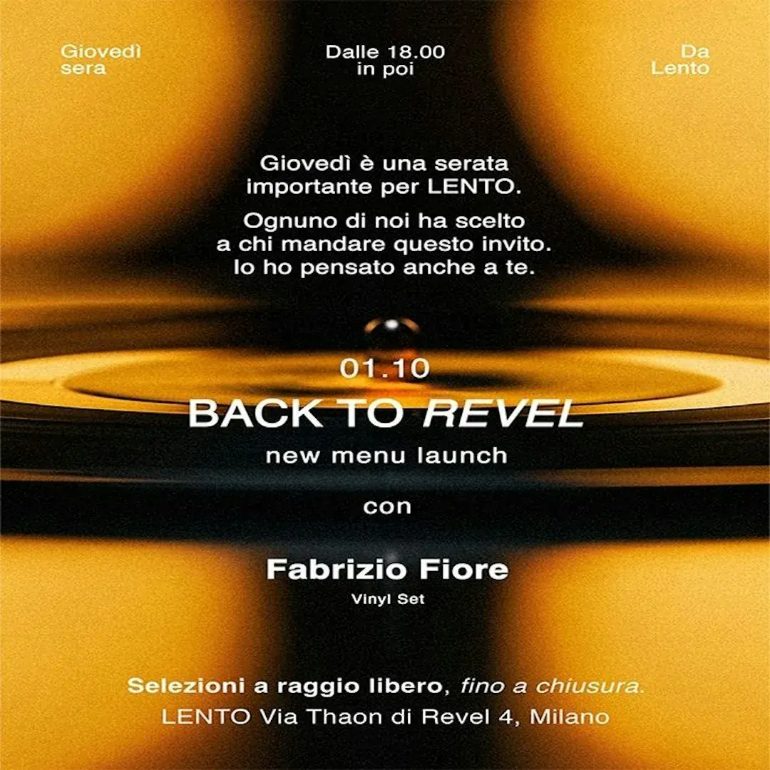 Vinil set - back to revel - dischi & tempo
