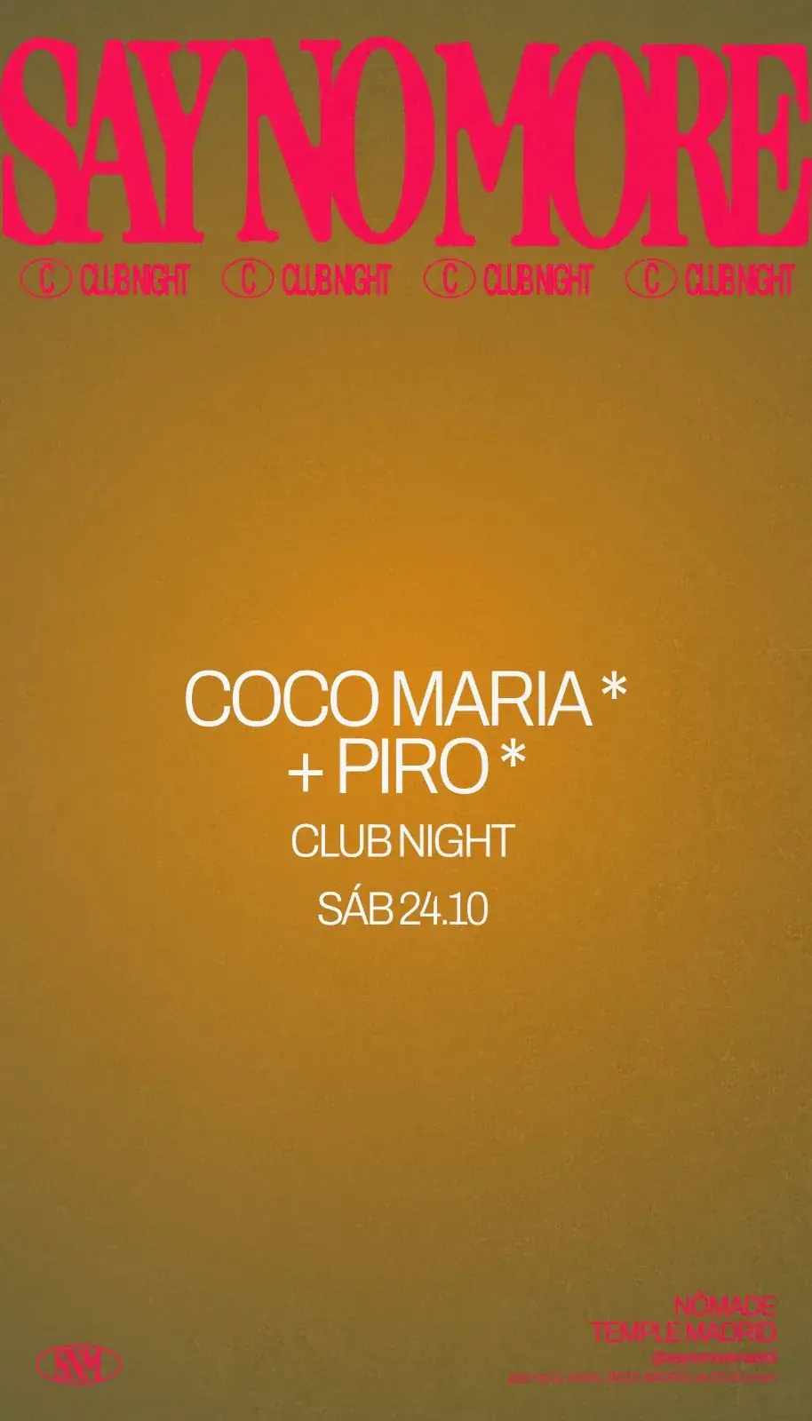 Coco Maria & Piro - Club Night