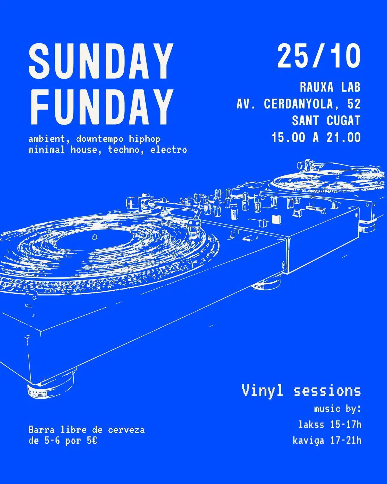 Session vinyle Sunday Funday