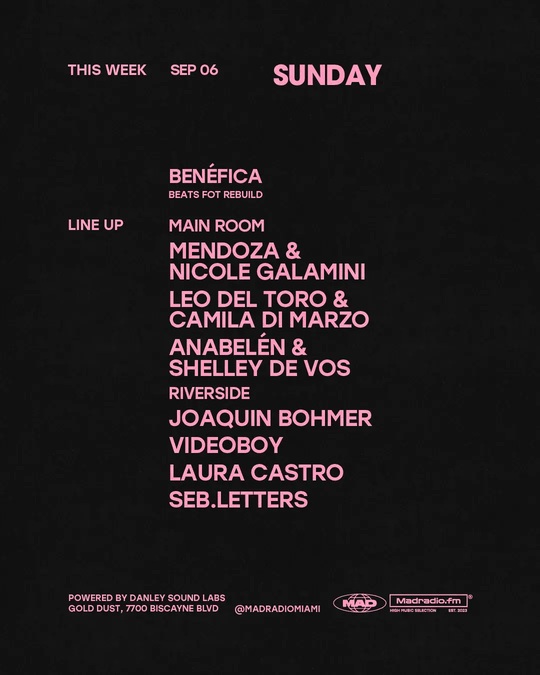 BENÉFICA: MENDOZA & NICOLE GALAMINI / Leo Del Toro & CAMILA DI MARZO / ANABELEN & SHELLE