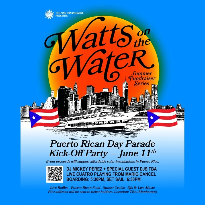 Watts on the Water: Puerto Rican Day Parade Sunset Yacht Party Kickoff