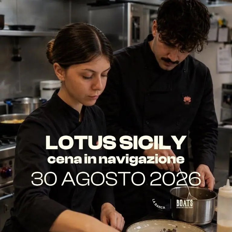 Dinner while sailing - LOTUS SICILY