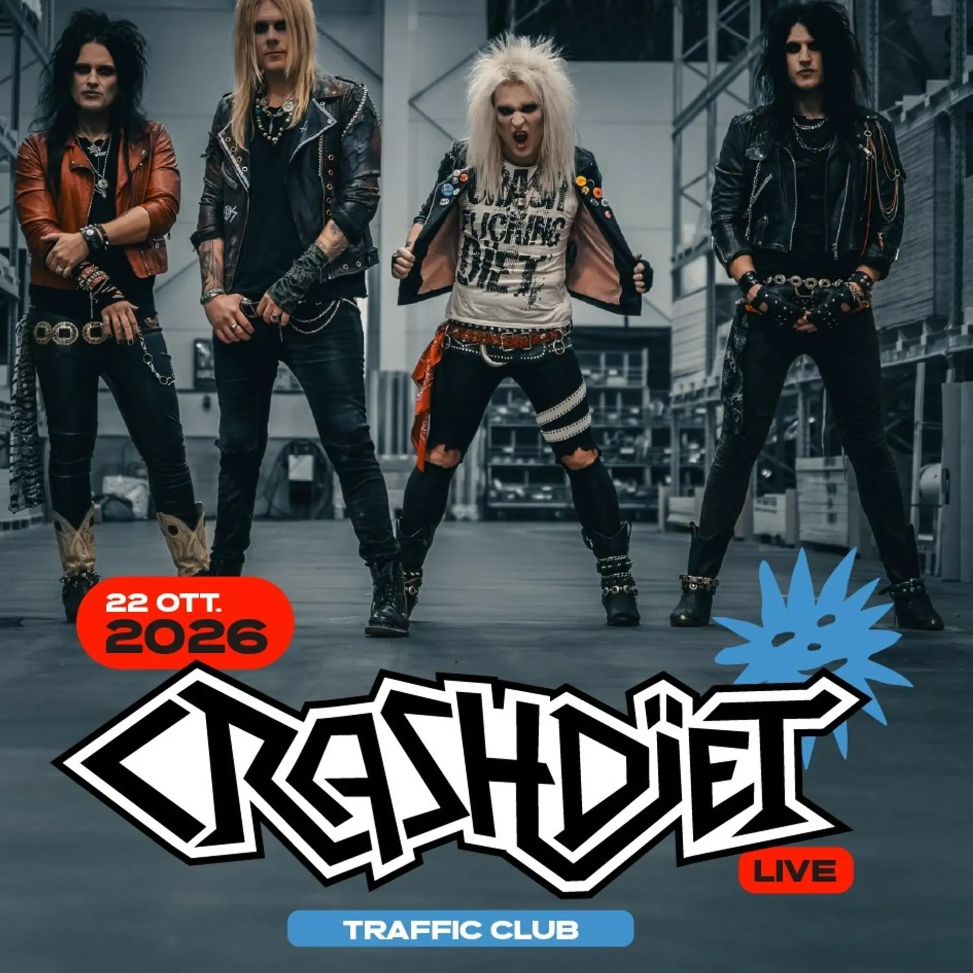 Crashdiet | 22 ottobre | Traffic Live