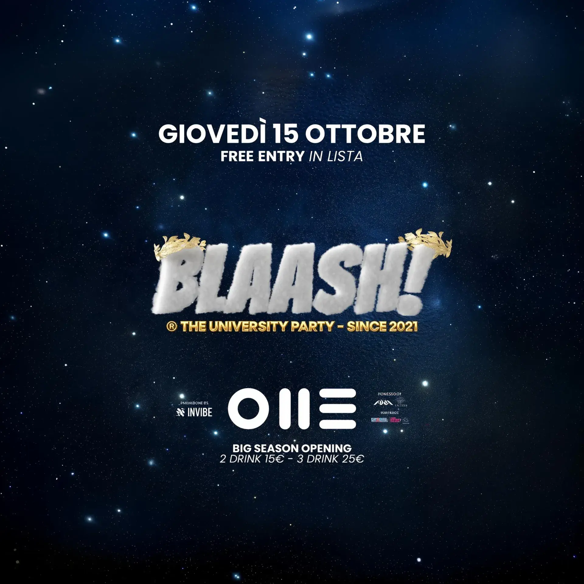 BLAASH! - The University Party - Winter Season Opening