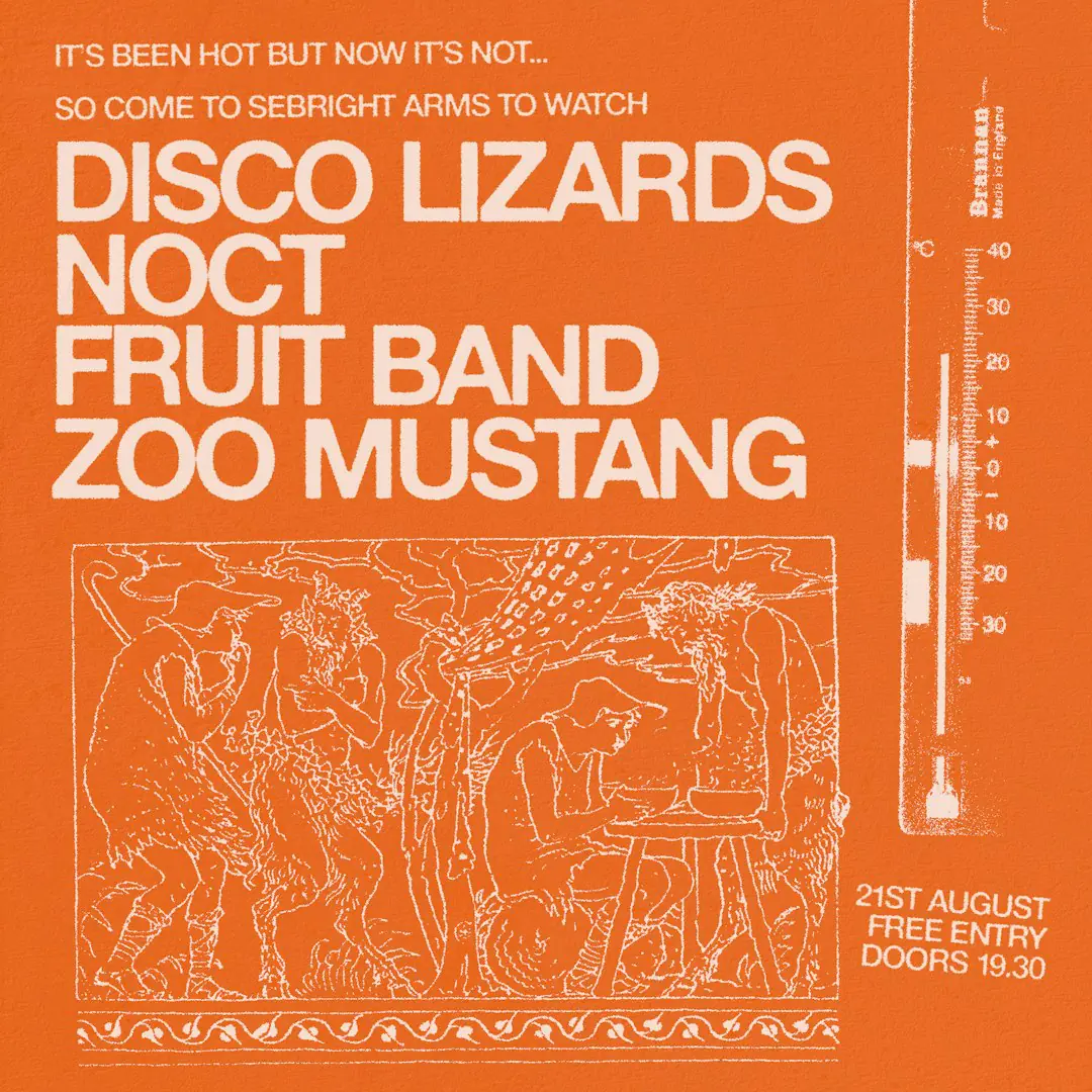 Disco Lizards, NOCT, Fruit Band & Zoo Mustang