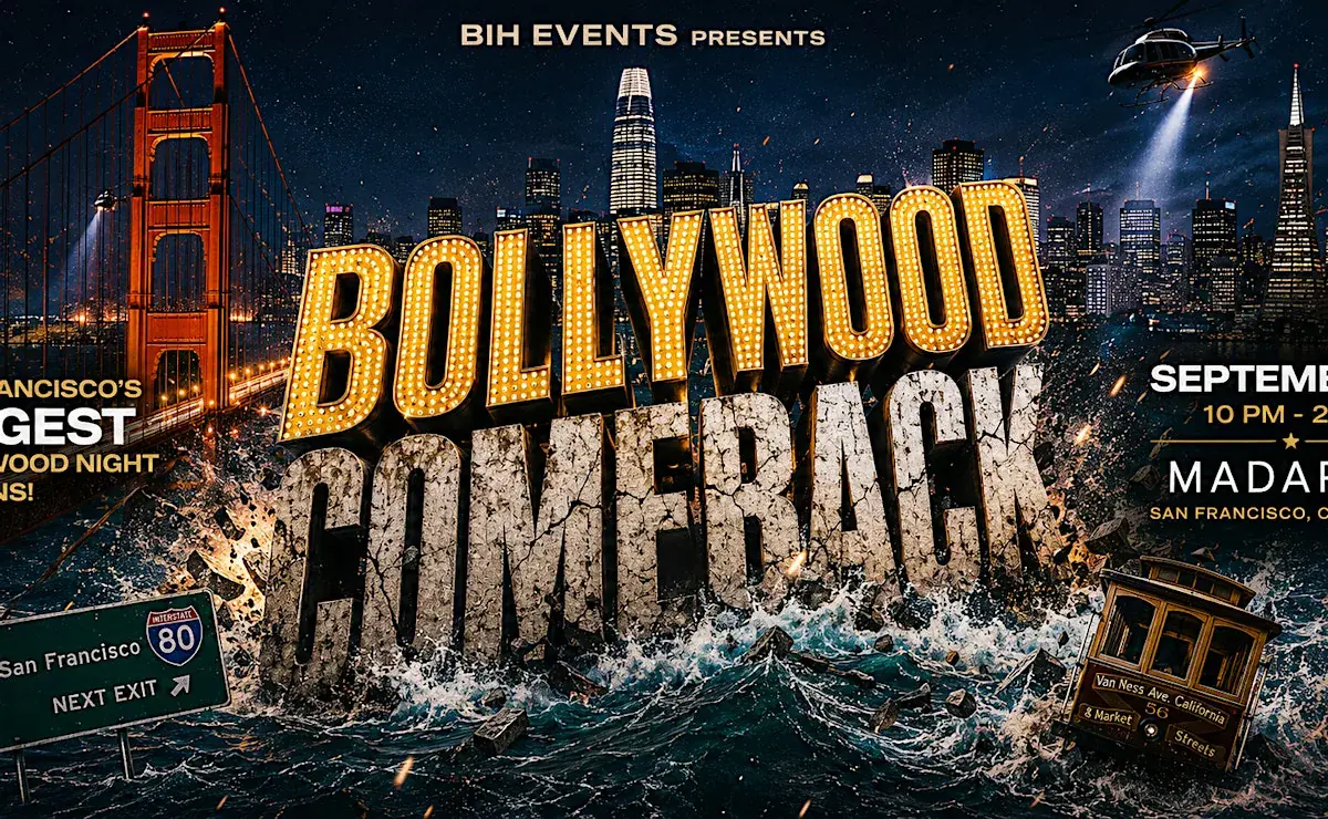 Bollywood Comeback at SF's hottest Nightclub - MadaRae September 04