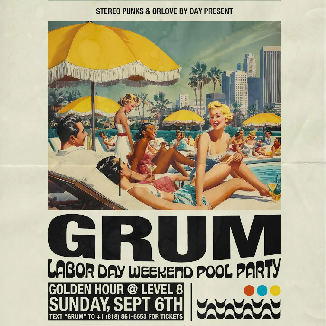 Grum (Fiesta en la piscina del fin de semana del Día del Trabajo)