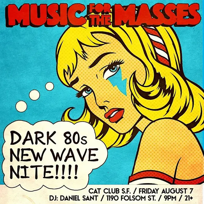 MUSIC FOR THE MASSES [DARK 80's NEW WAVE NITE] S.F