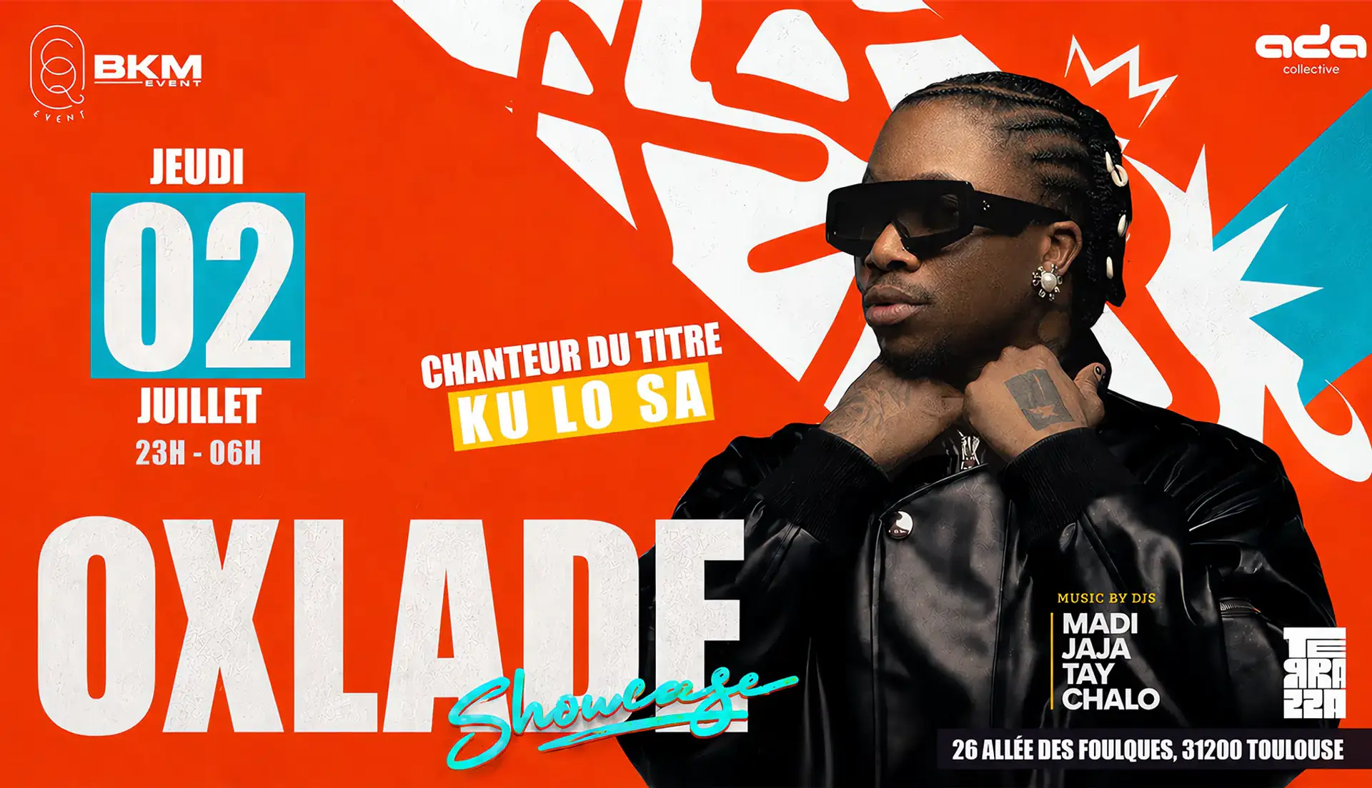 Oxlade Showcase - JEUDI 2 JUILLET