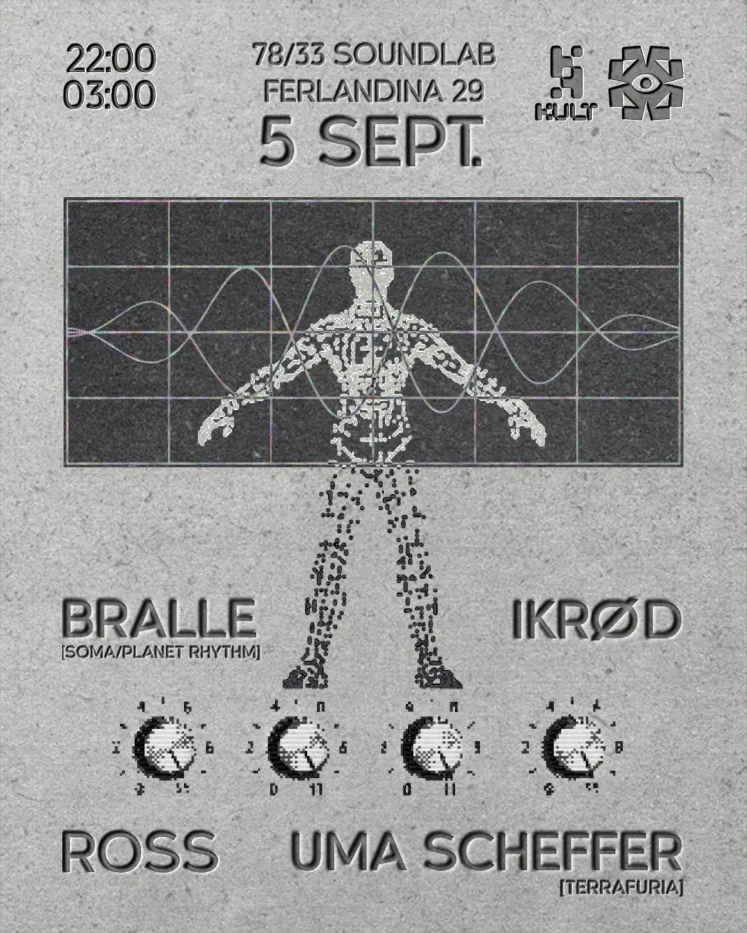 observer x 78 / 33 pres. BRALLE, Uma Scheffer, Ross, Ikrød
