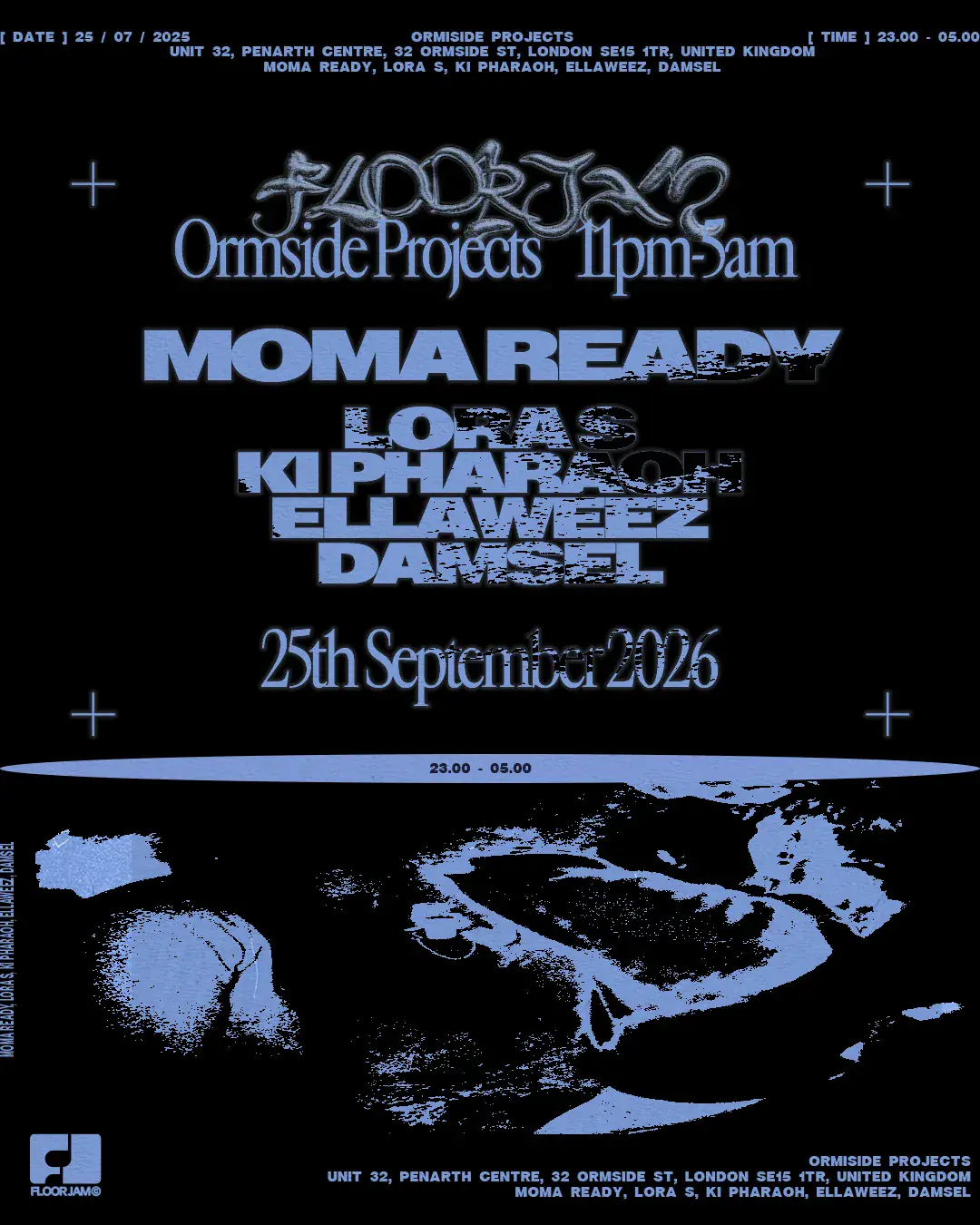 FLOORJAM 008 with MoMA Ready, LORA S, Ellaweez, Ki Pharaoh & Damsel