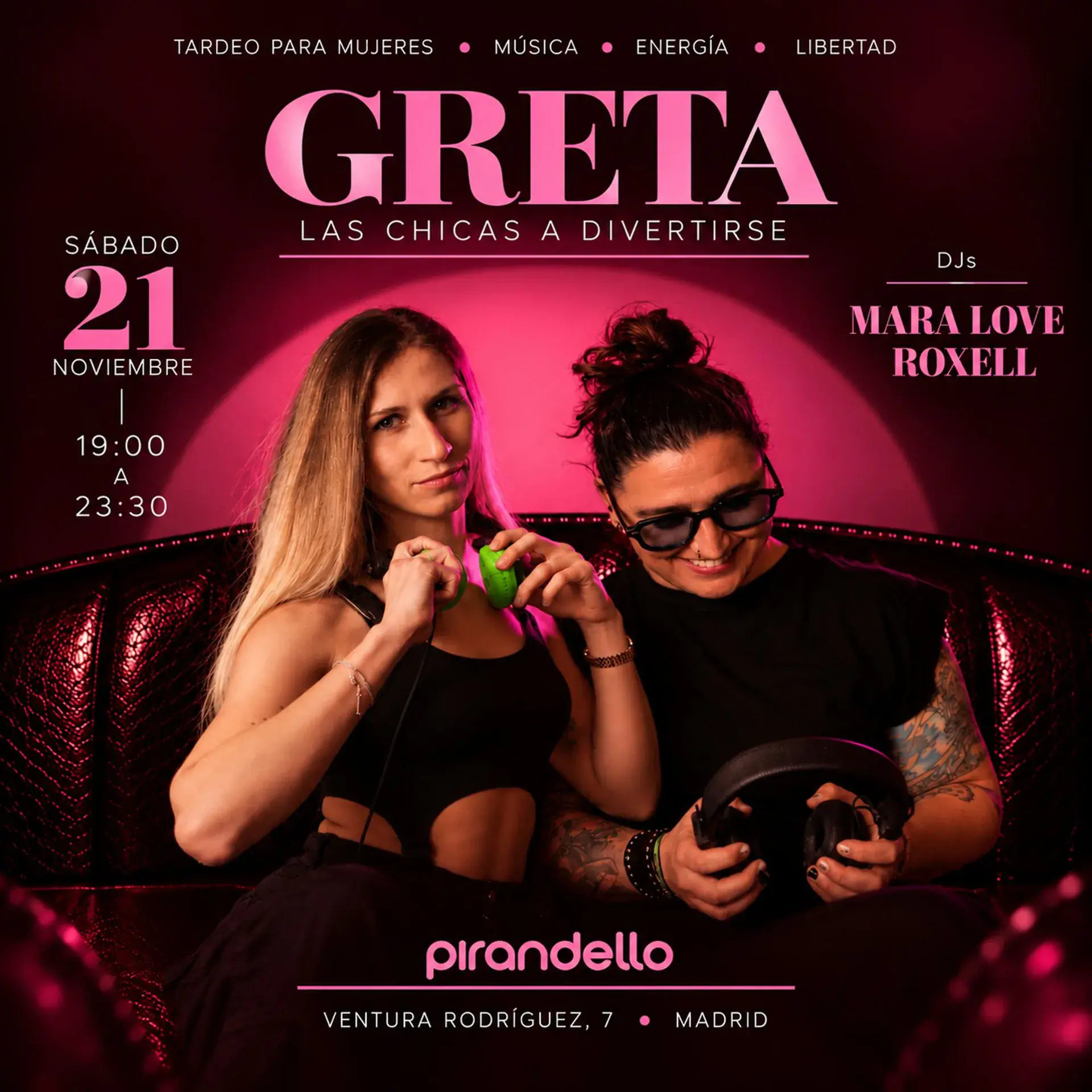 GRETA SÁBADO 21 NOVIEMBRE