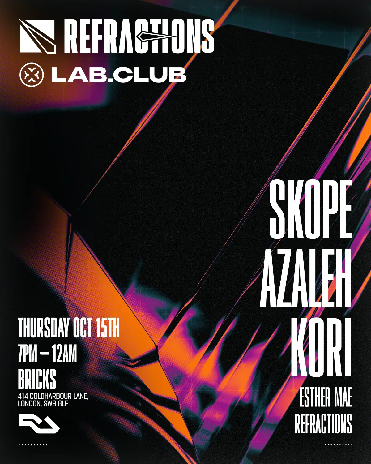 Refractions x Lab.Club present: Skope, Azaleh & Kori