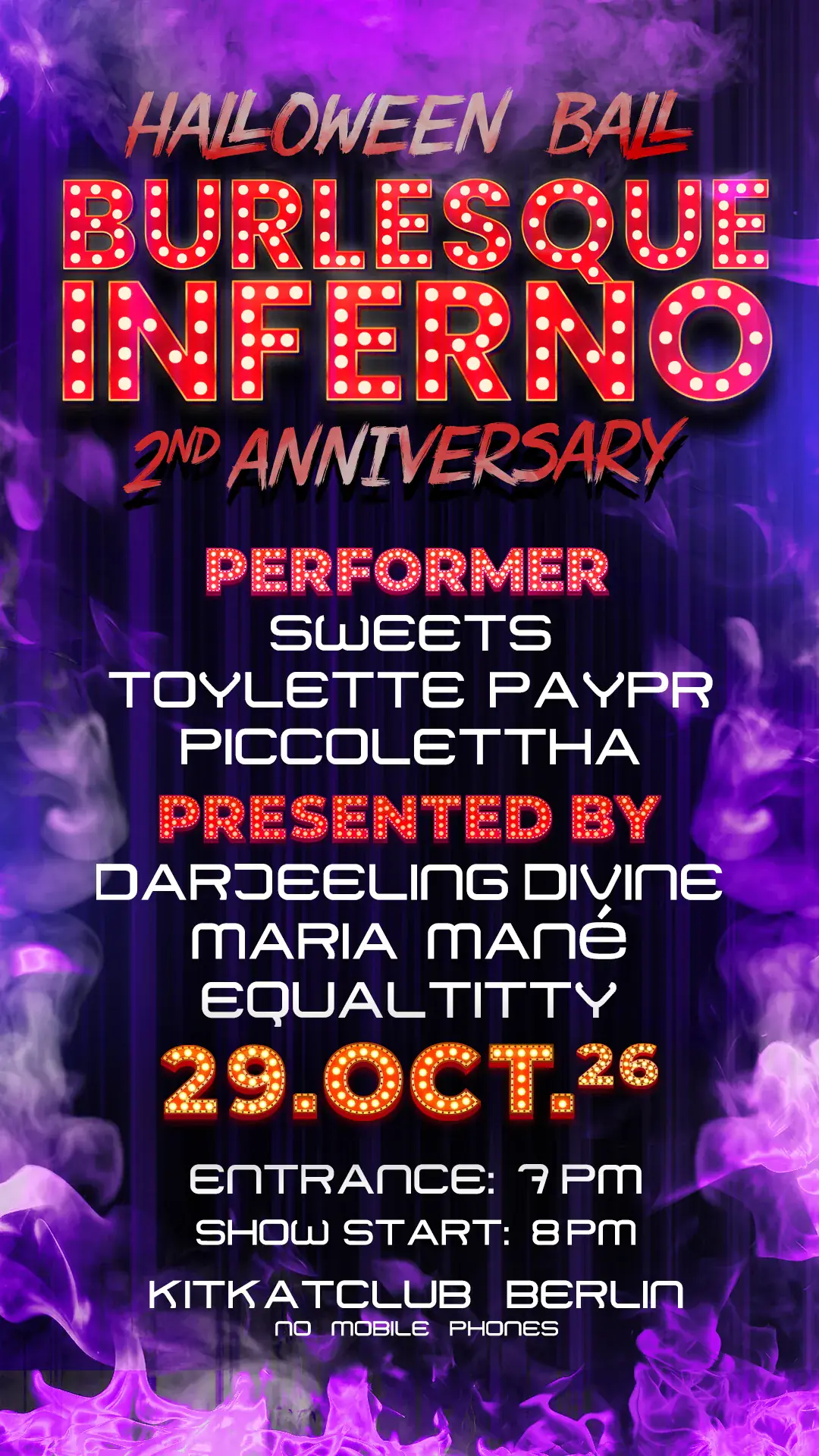 Burlesque Inferno at KitKat: Burlesque Halloween Ball 2026