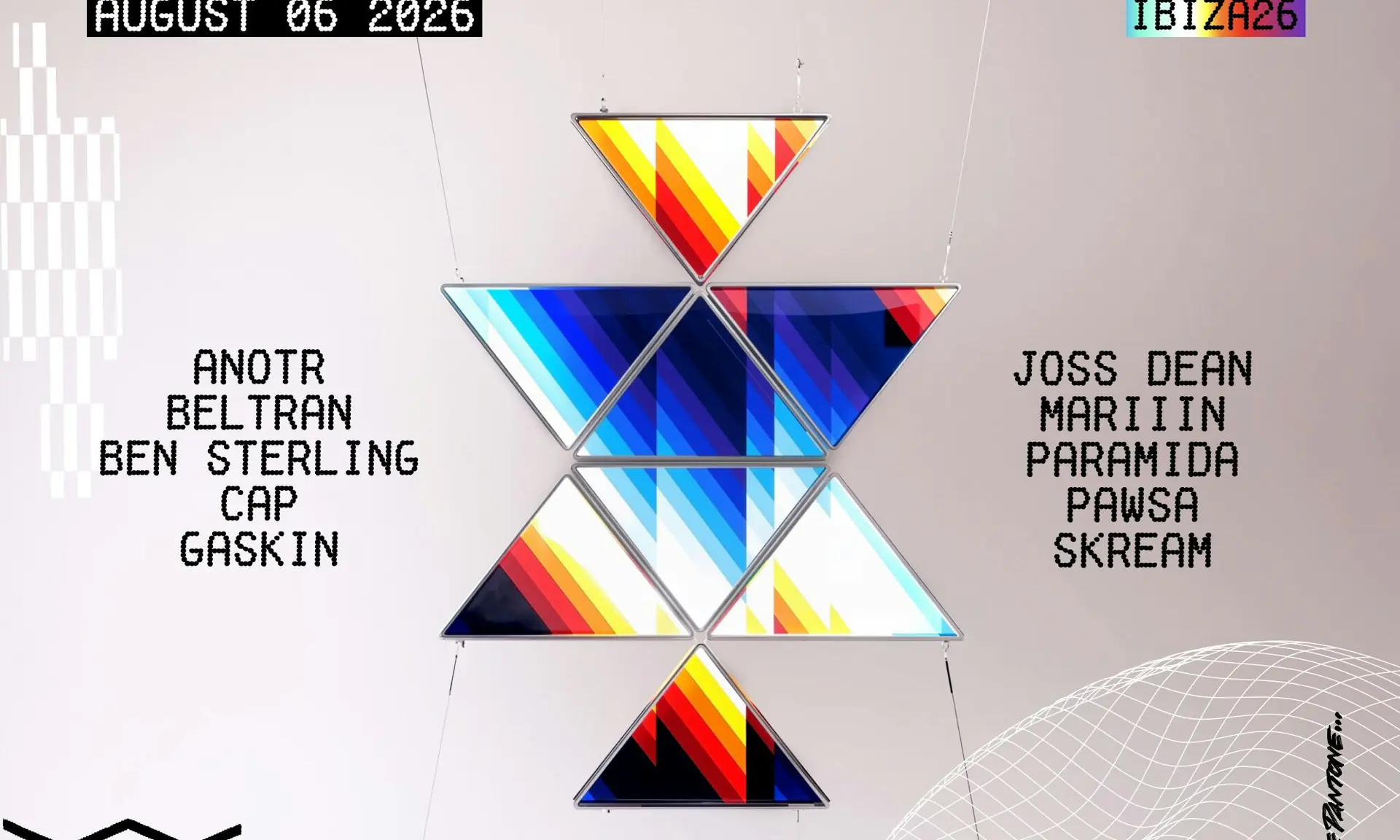 ANOTR, Beltran, Ben Sterling, Cap, Gaskin, Joss Dean, PARAMIDA, PAWSA, Skream