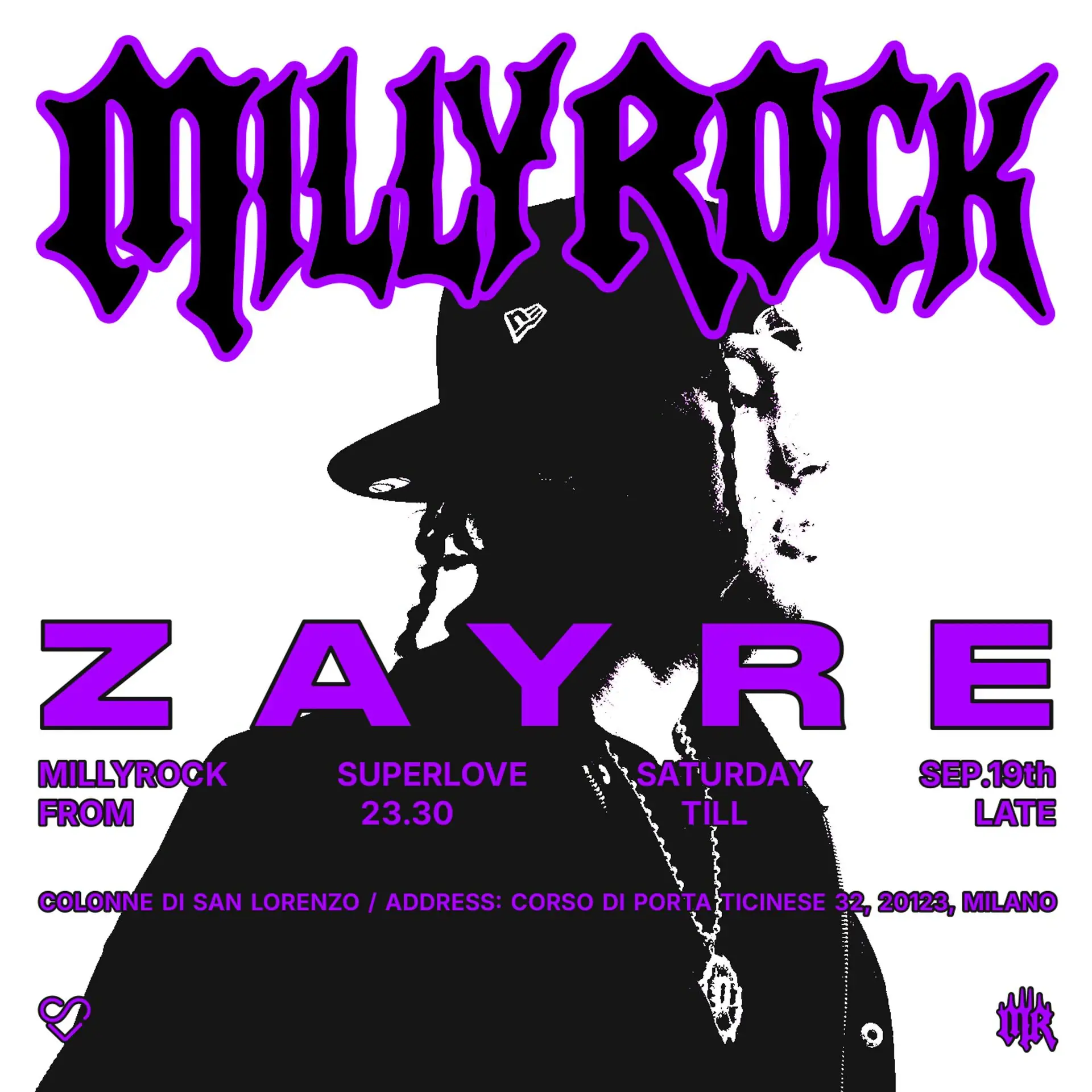 ZAYRE + DJSET / MILLYROCK MILANO