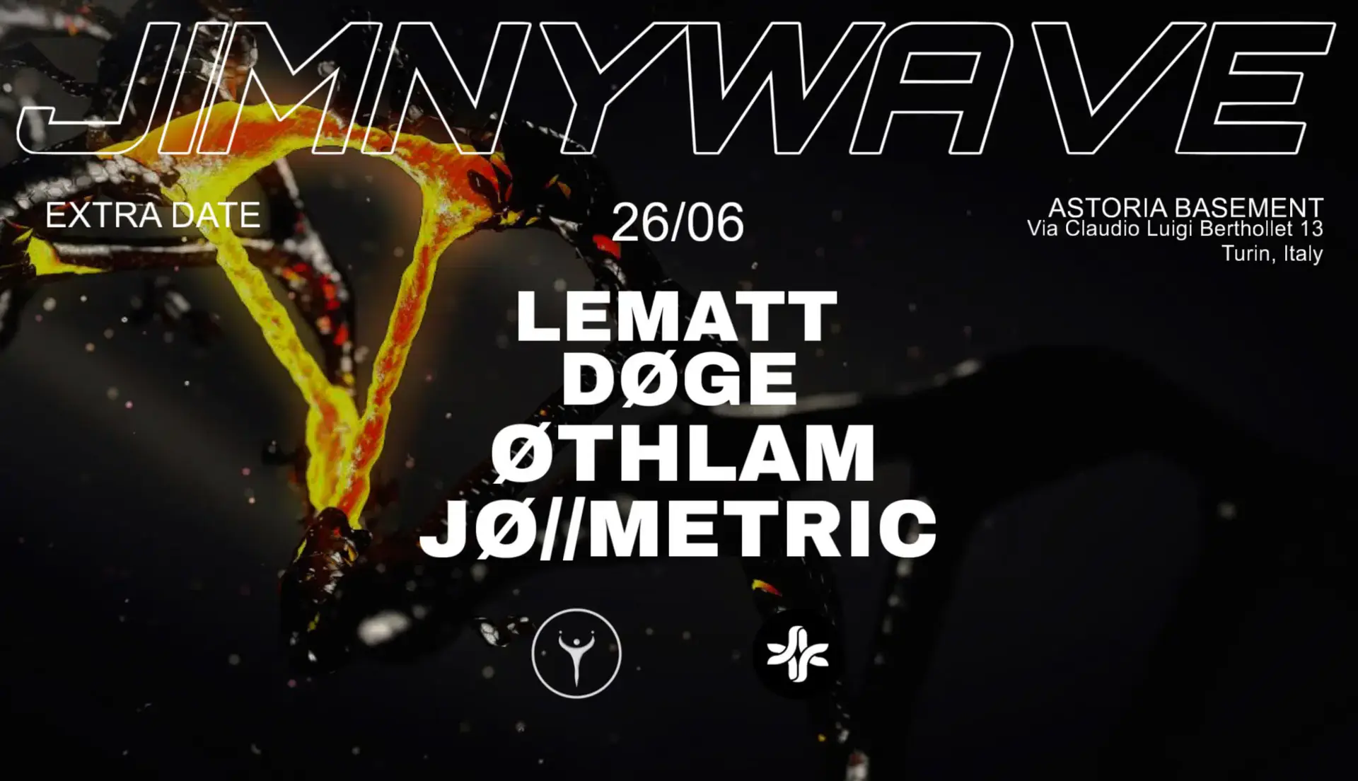 JIMNY WAVE AFTERBURN 'EXTRA DATE': LEMATT, DØGE, ØTHLAM, JØ / / METRIC at Astoria