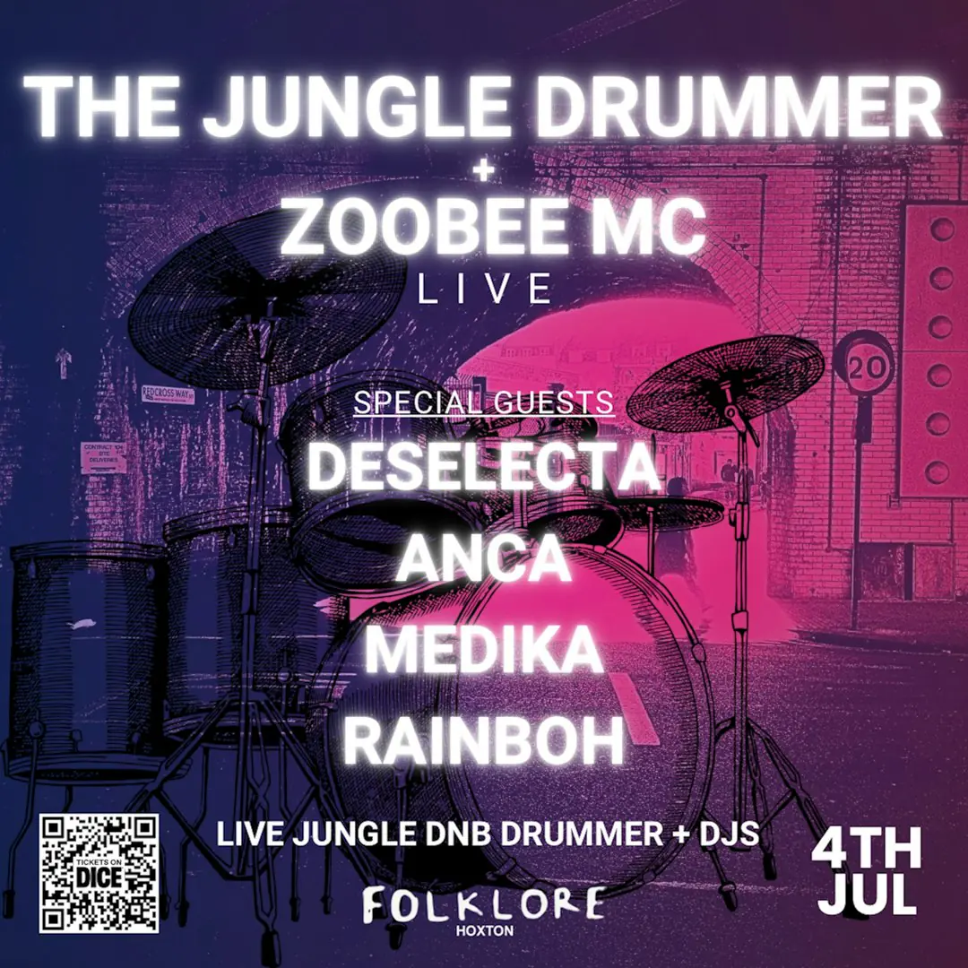 The Jungle Drummer Live + Djs