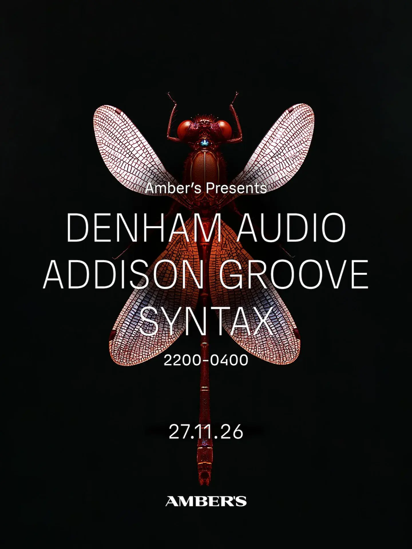 Amber's presents: Addison Groove & Denham Audio