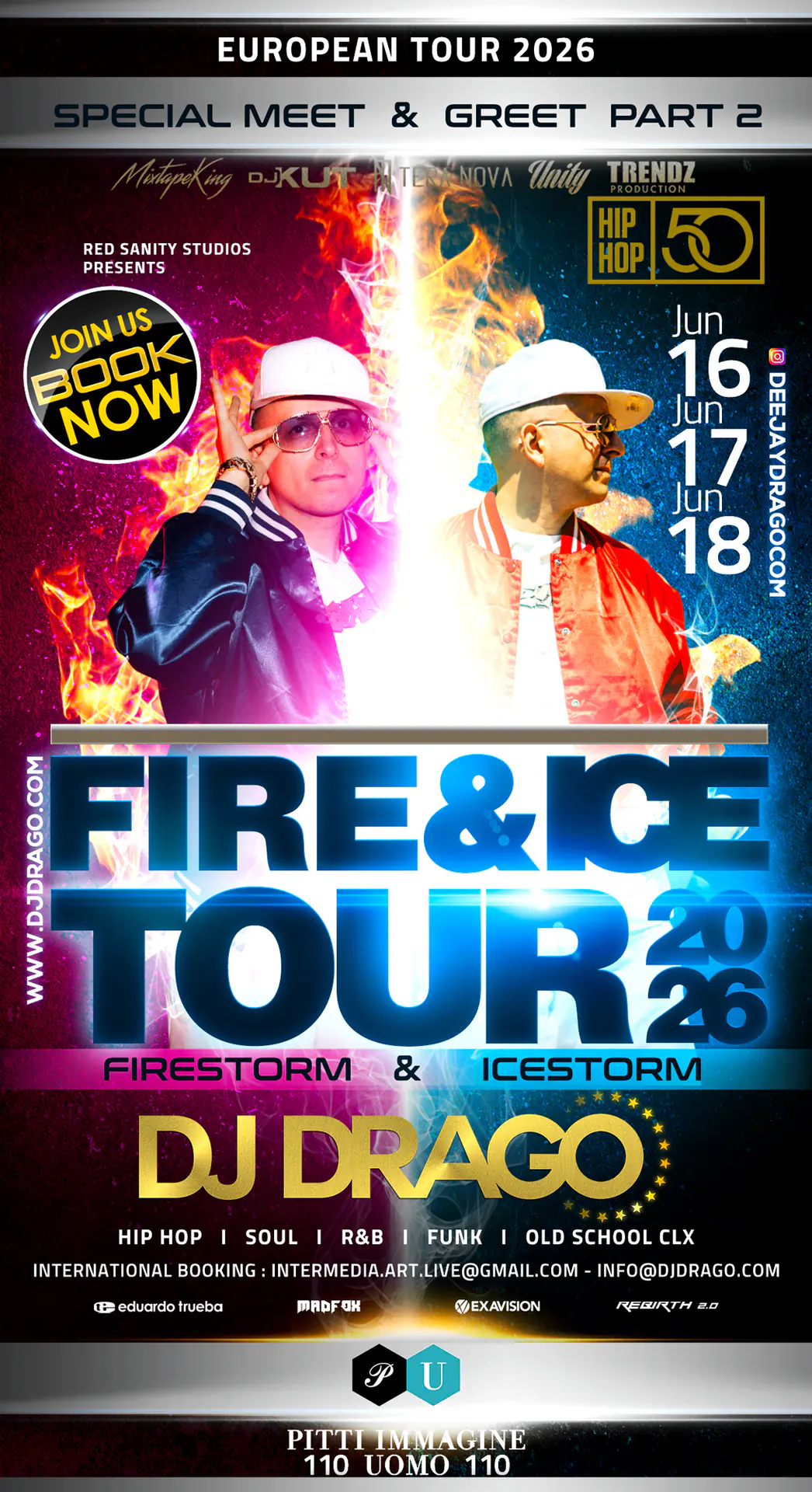 Dj Drago – FIRE & ICE TOUR 2026 – MEET & GREET at PITTI UOMO PART 2