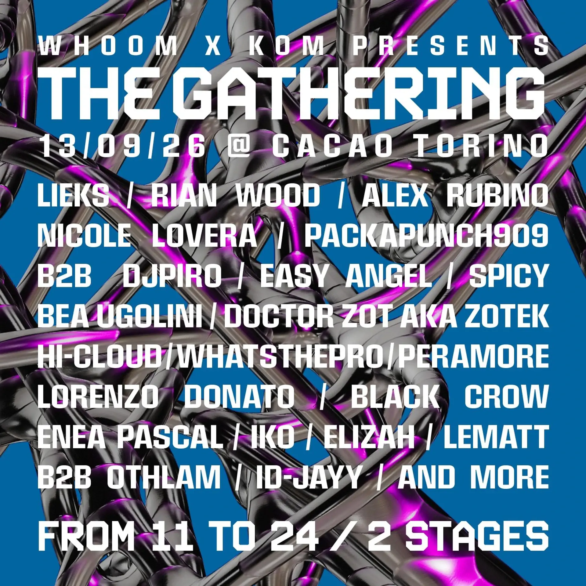 Whoom x Kom presents - The Gathering - Cacao Torino