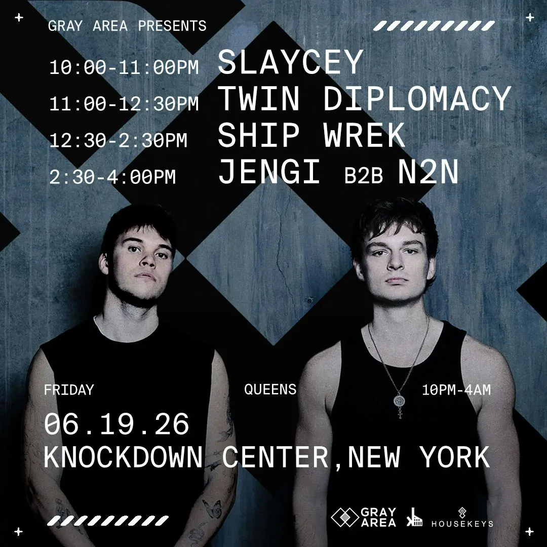 Schiffswrack mit Twin Diplomacy, Jengi b2b N2N