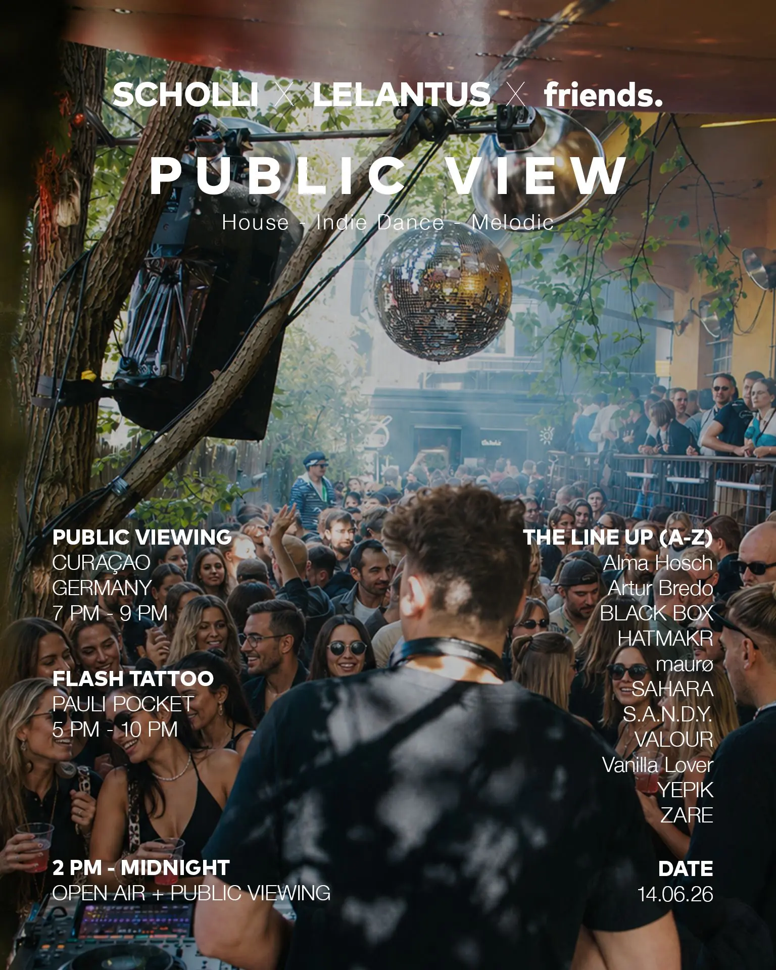 PUBLIC VIEWING + OPEN AIR