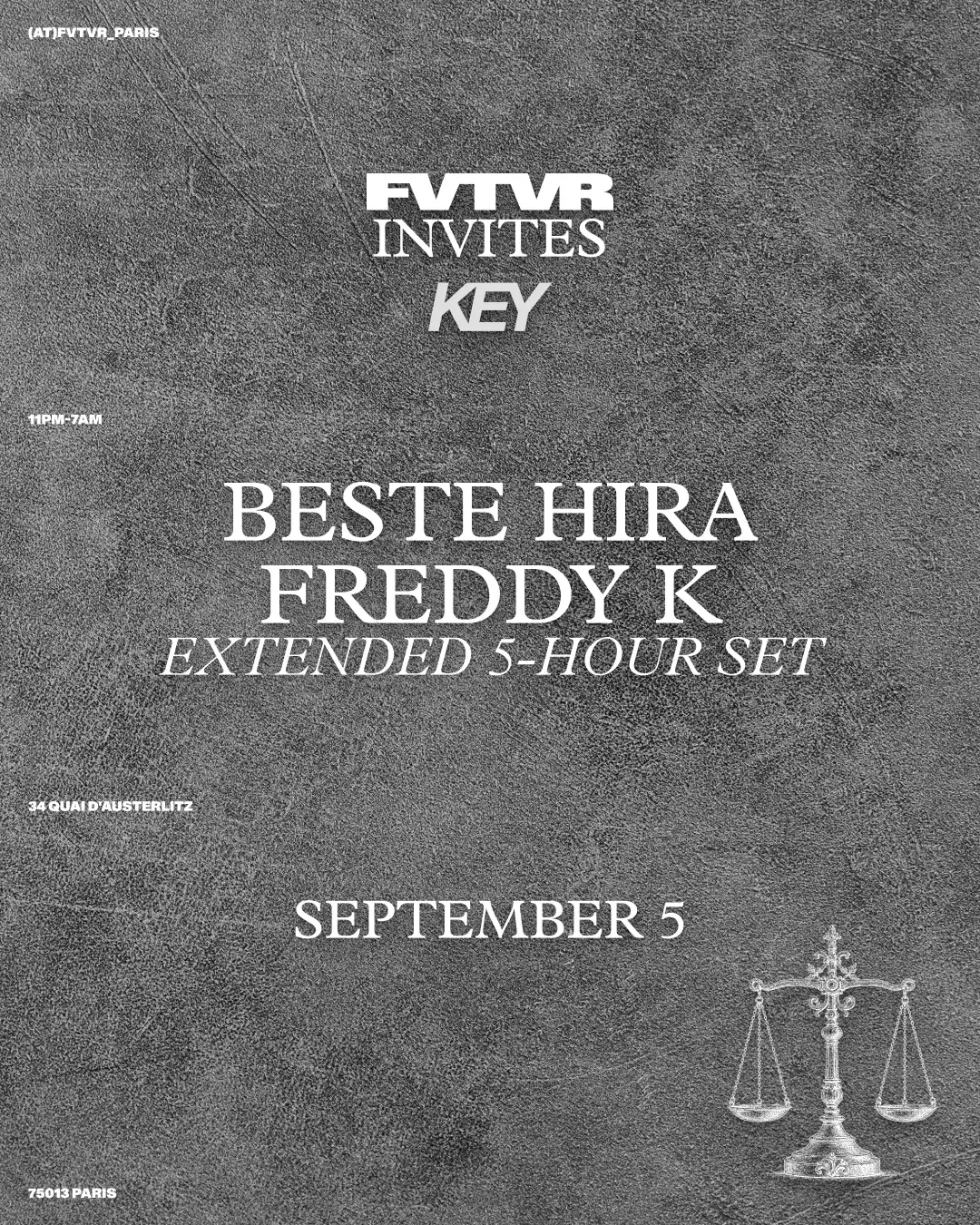 Fvtvr INVITES KEY VINYL: Freddy K EXTENDED SET, Beste Hira