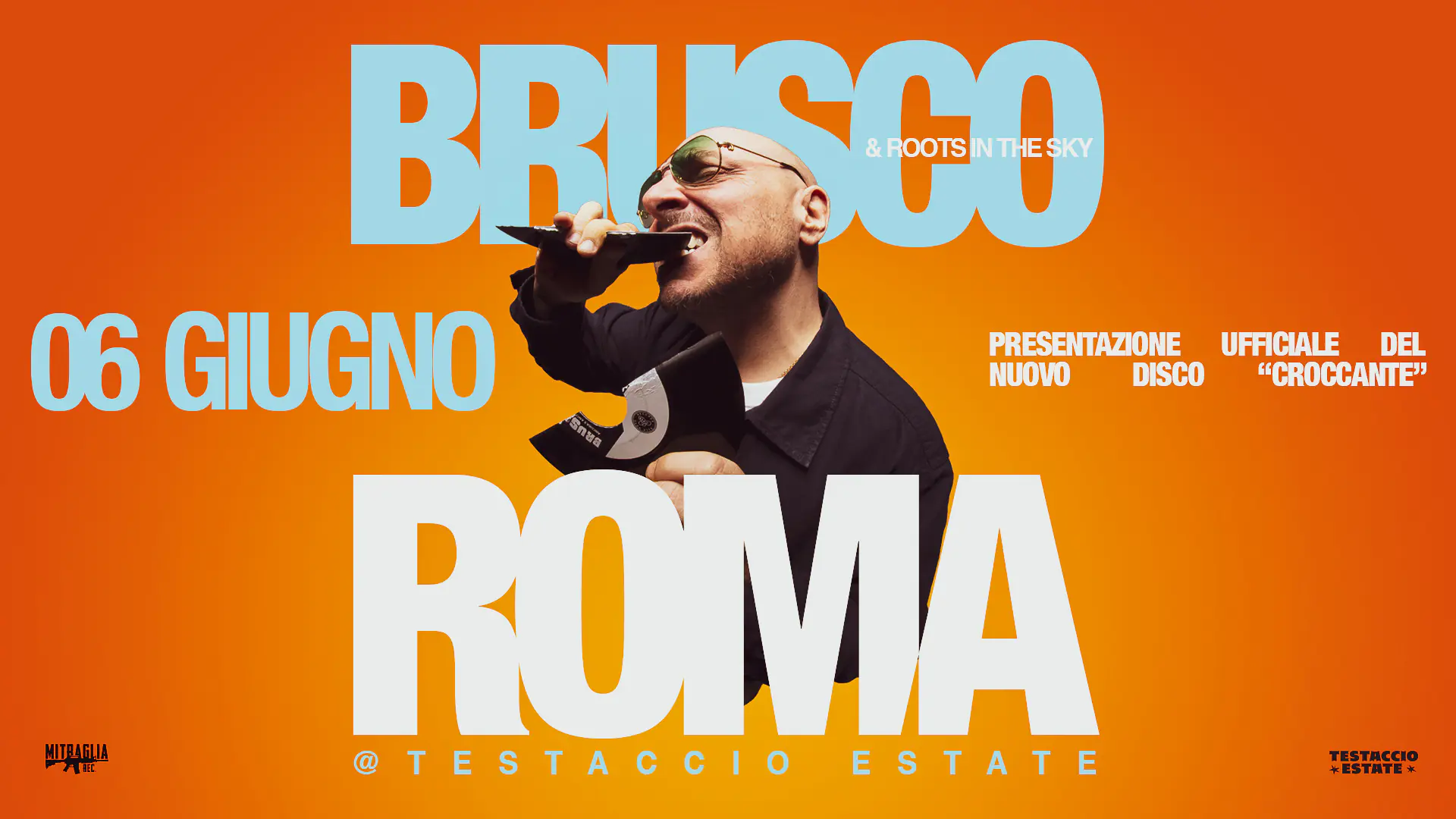Brusco präsentiert das neue Album „Croccante“ auf der Bühne des Testaccio Estate