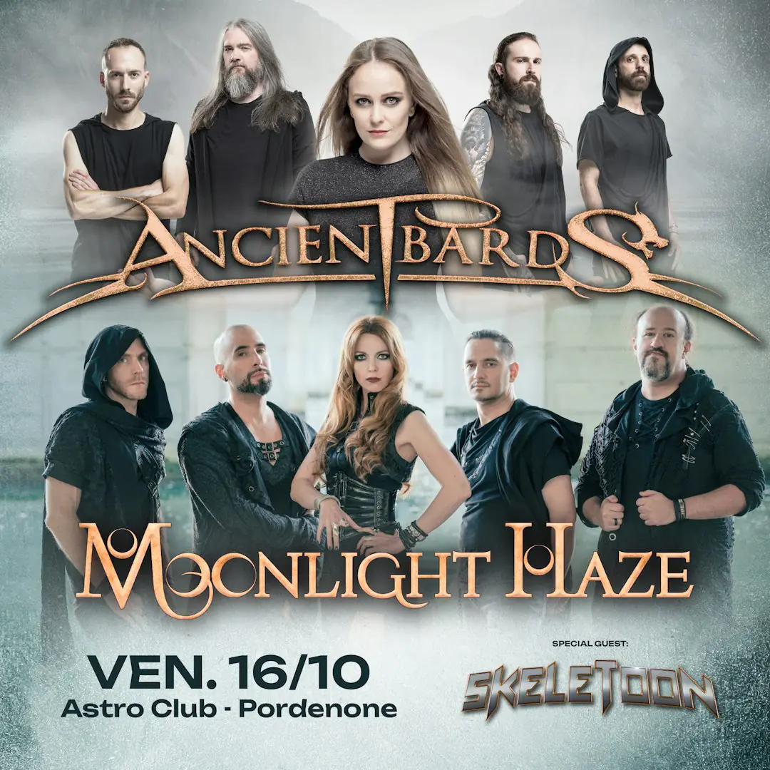 ANCIENT BARDS e MOONLIGHT HAZE + Skeletoon live in Astro Club