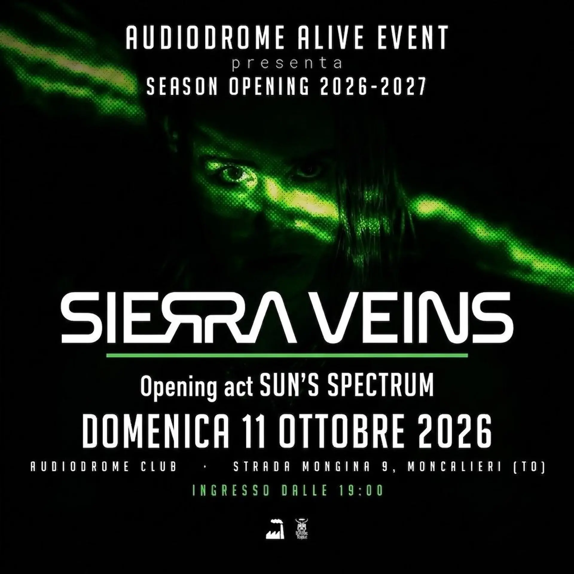 AUDIODROME ALIVE presenta SIERRA VEINS Live / / SEASON OPENING