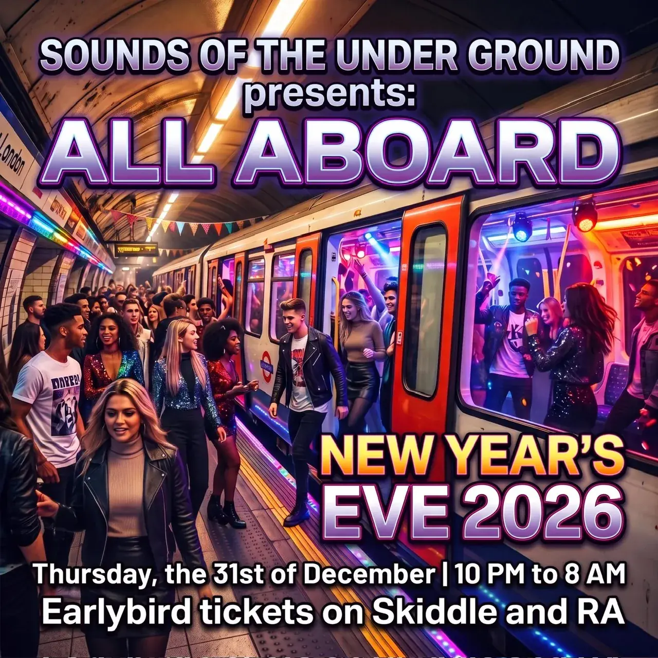 Sounds Of The Underground Presents All Aboard NYE Party