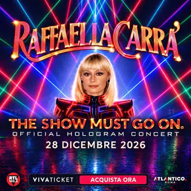 CONCIERTO OFICIAL CON HOLOGRAMA DE RAFFAELLA CARRÀ