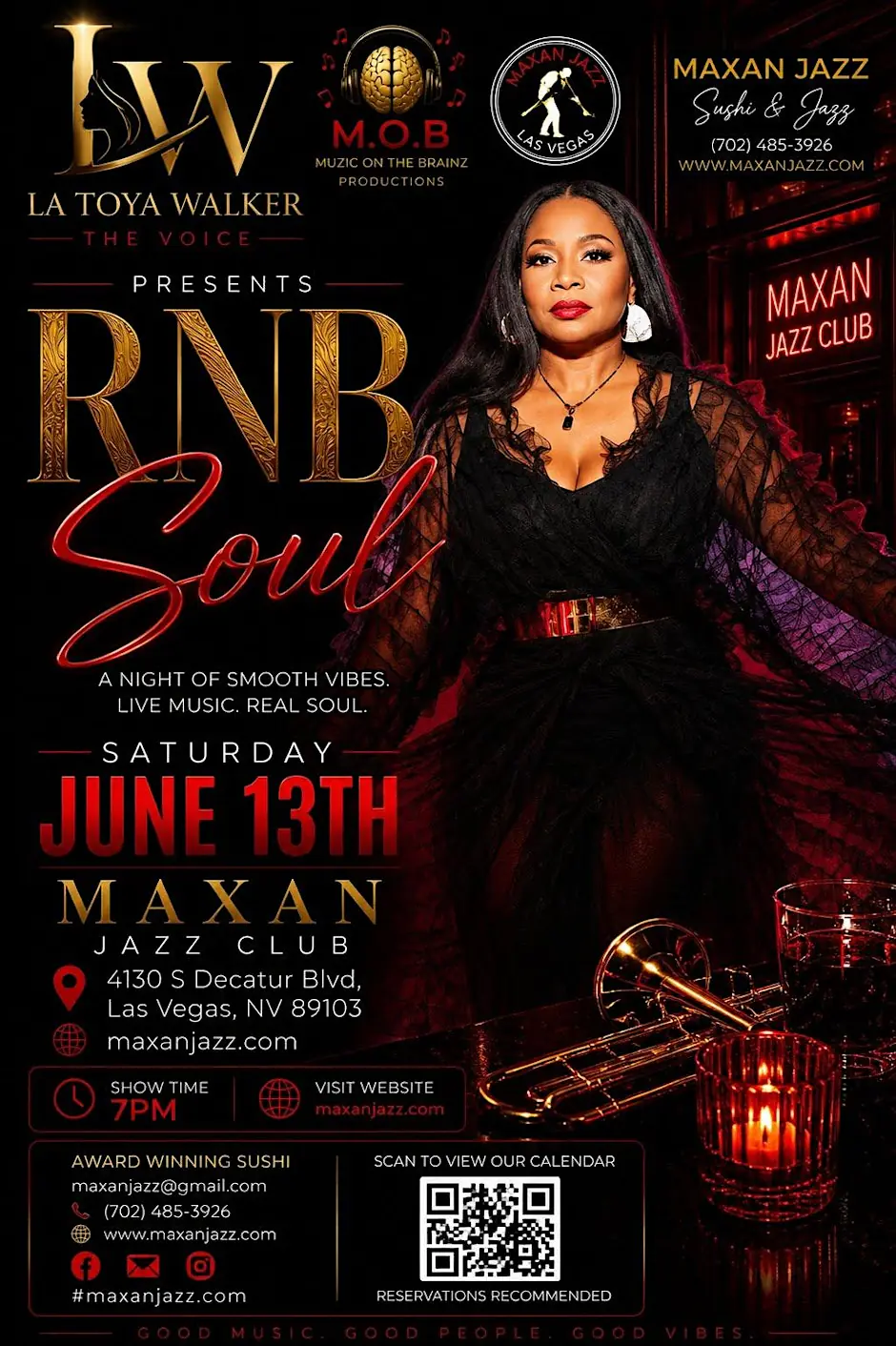 La Toya Walker performing live in Las Vegas