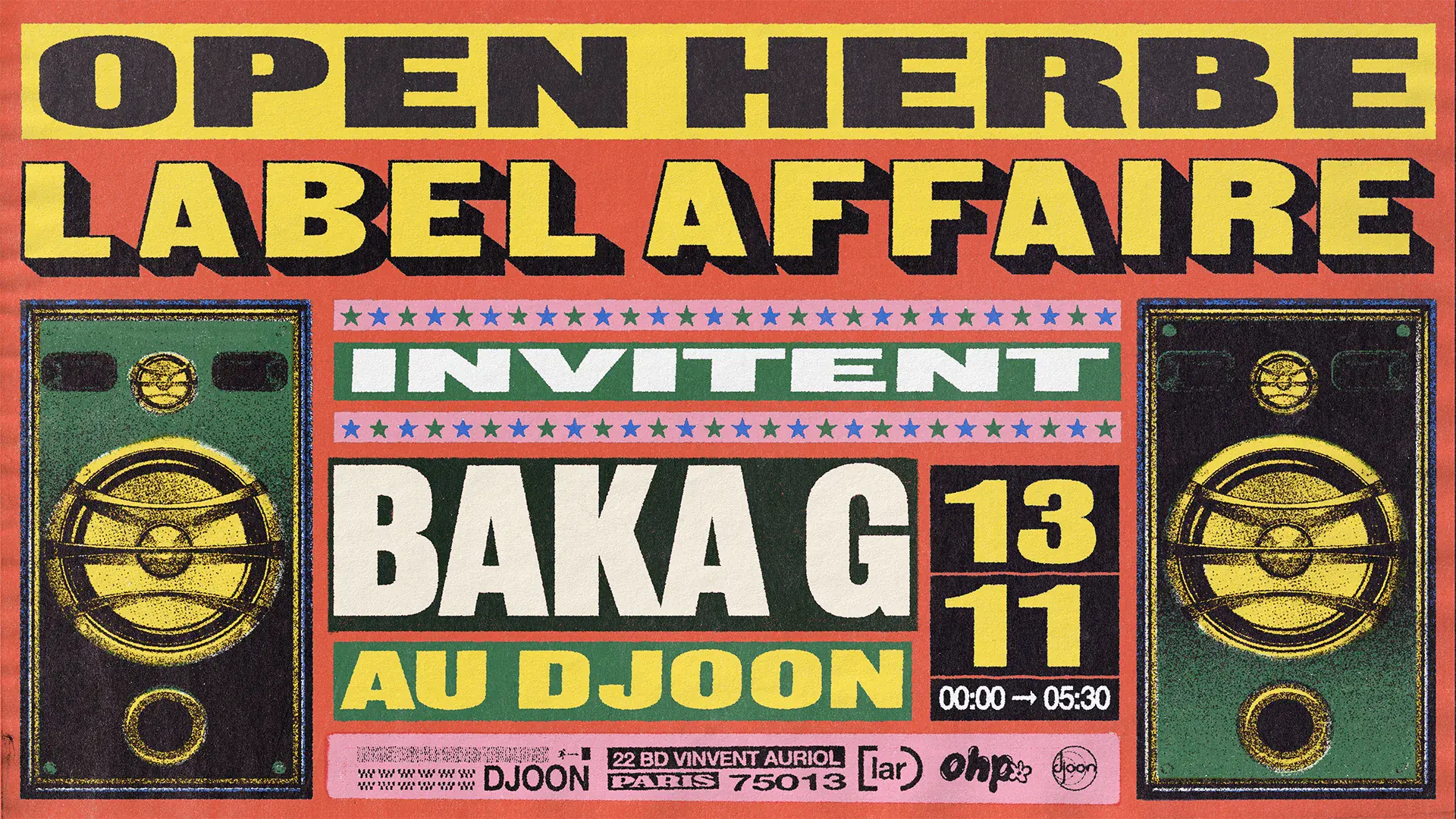 Open Herbe & Label Affaire invitano Baka G