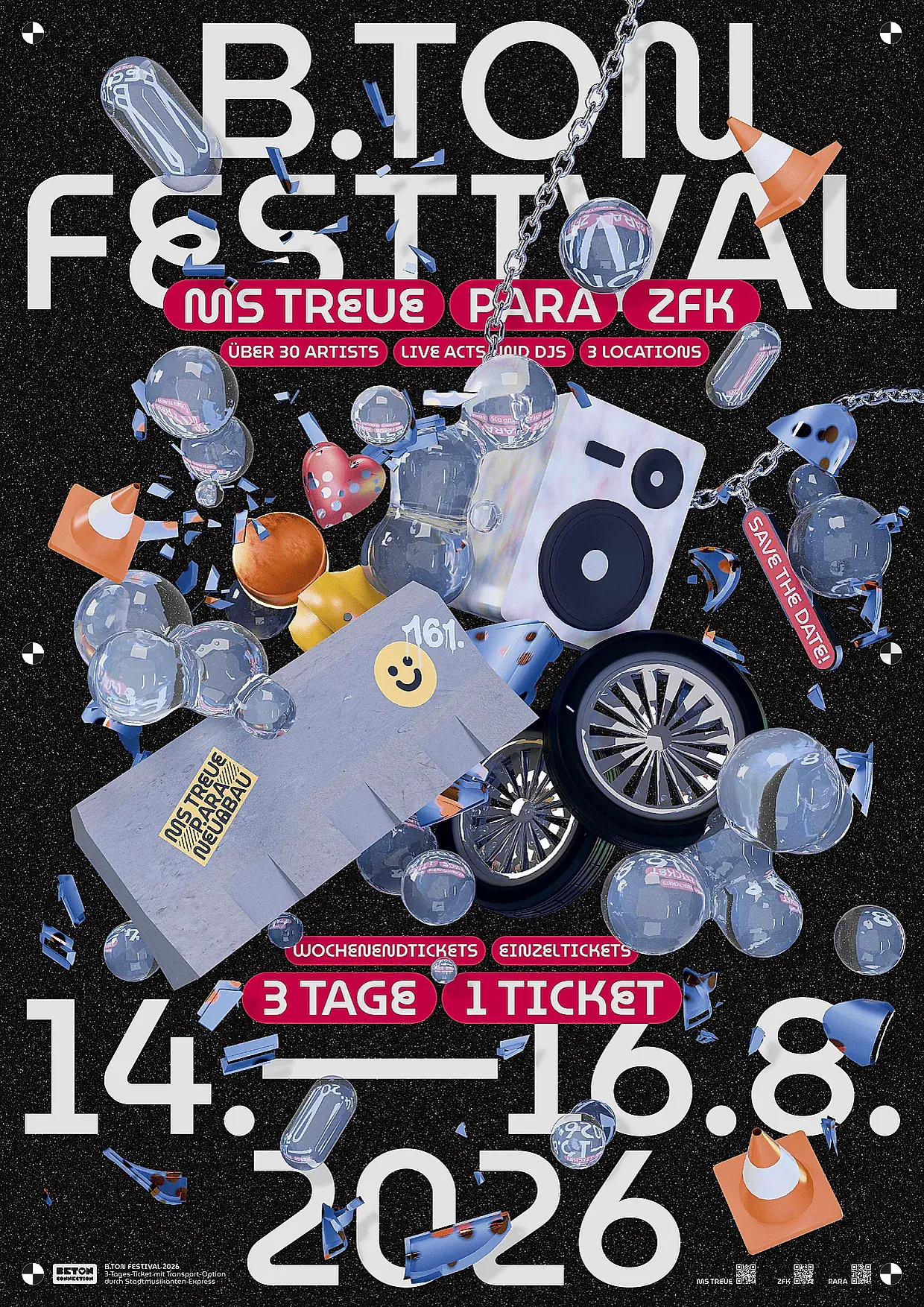 B.Ton Festival - Samstag - MS Treue × p.ara × NEU:BAU